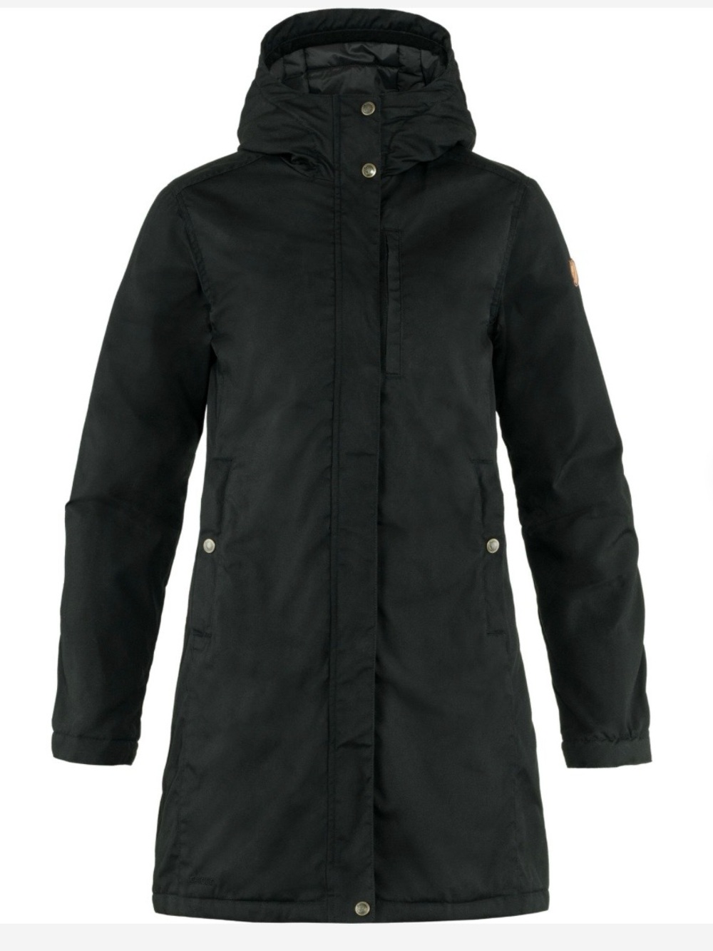 Fjallraven Women’s Kiruna Padded Parka in Black, Size M